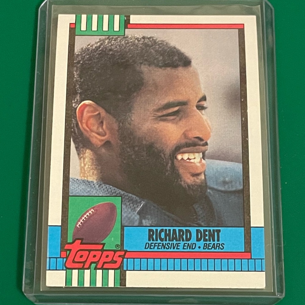 Richard Dent #376 1990 Topps Football Trading Card